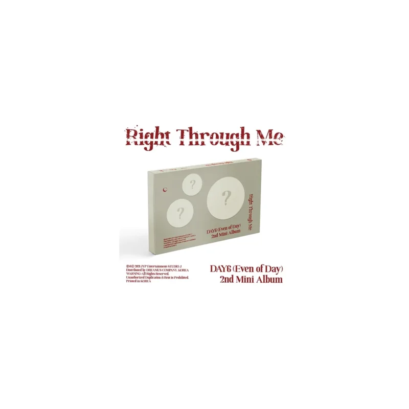 DAY6 (Even Of Day) - Right Through Me (2nd ミニアルバム)