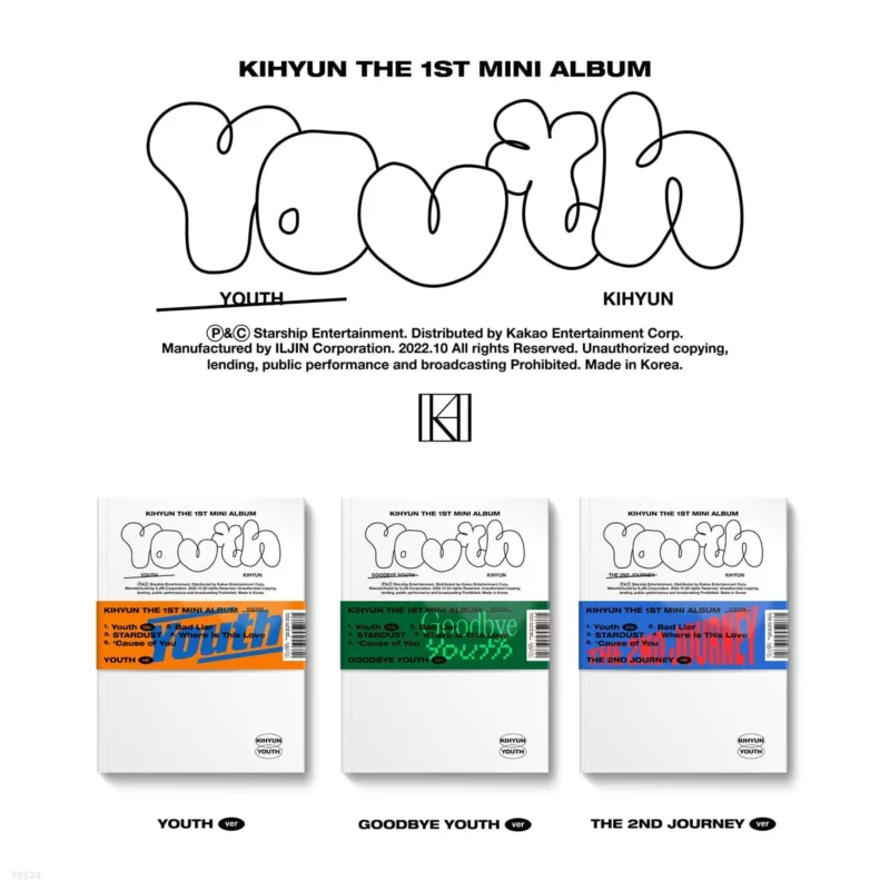 KIHYUN (キヒョン) - YOUTH (1st ミニアルバム)