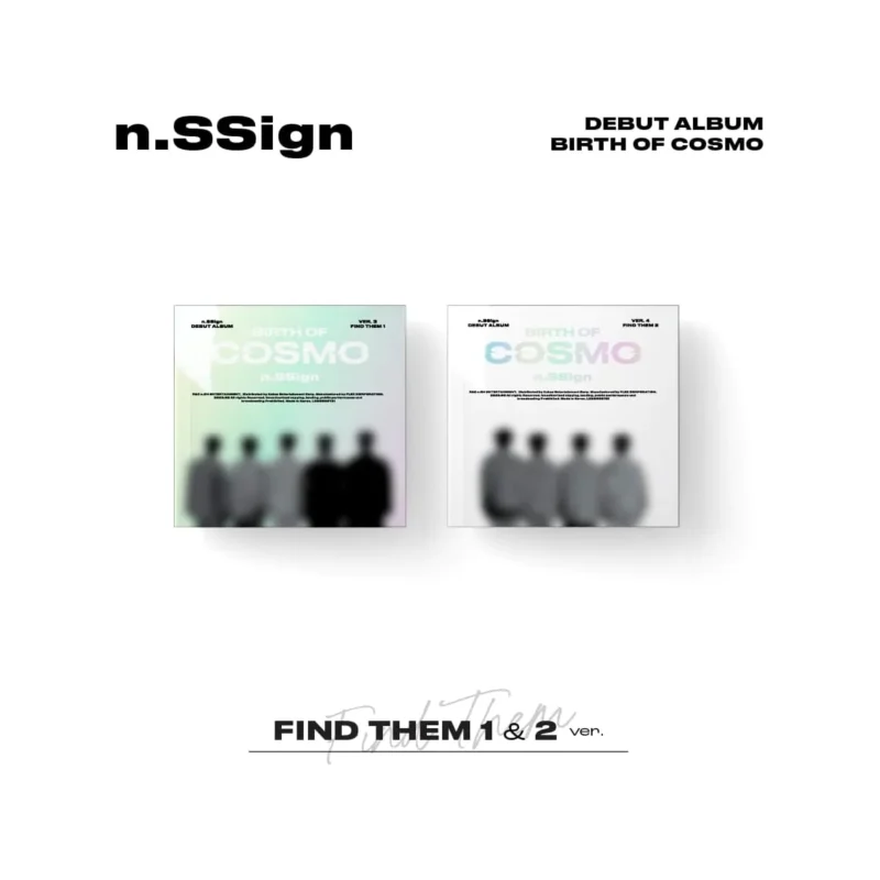 n.SSign (エンサイン) - DEBUT アルバム : BIRTH OF COSMO (FIND THEM 1 or FIND THEM 2 バージョン)