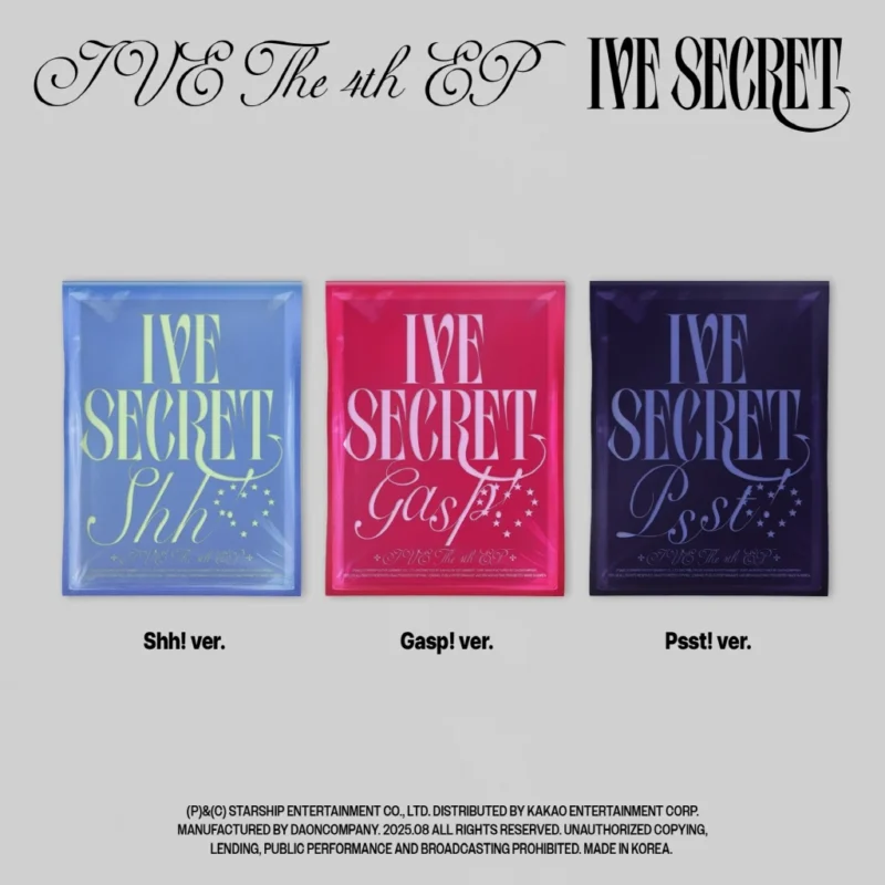 IVE - IVE SECRET (Digipack version) (4th Mini Album)