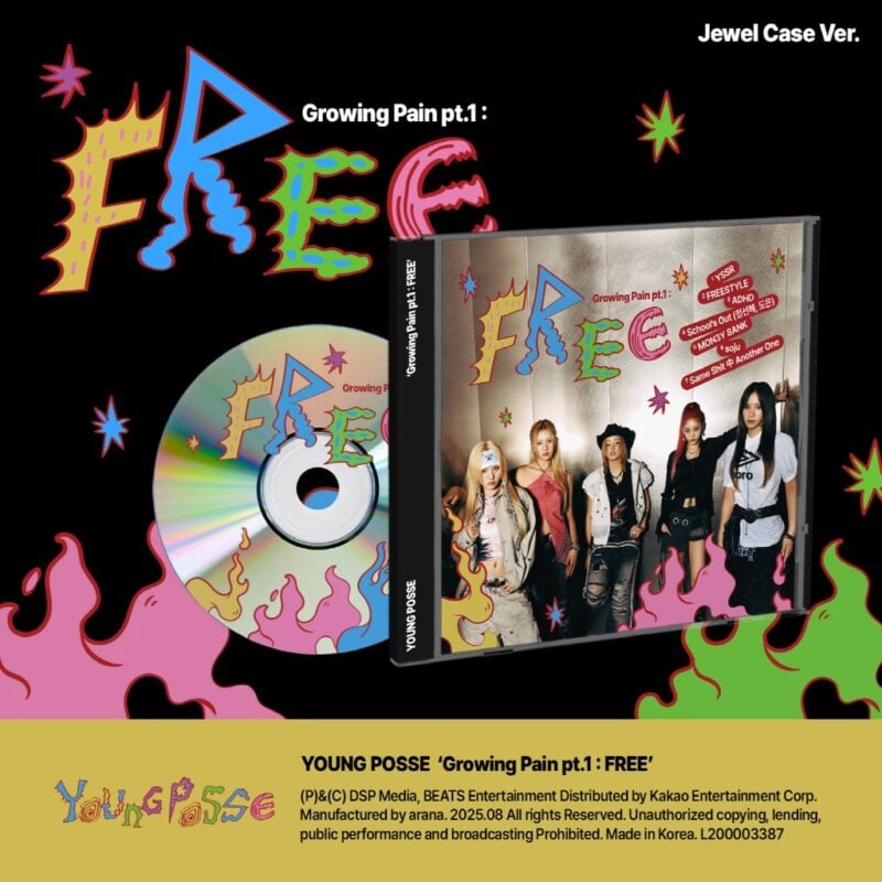 YOUNG POSSE (ヤングパッシ) - Growing Pain pt.1 : FREE (ジュエルケース バージョン) (EP アルバム)